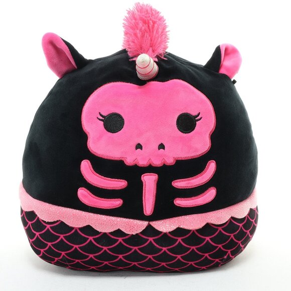 Squishmallows Other - Squishmallows Kellytoy Plush Geli Halloween Skeleton Unicorn Mermaid 12 inch
